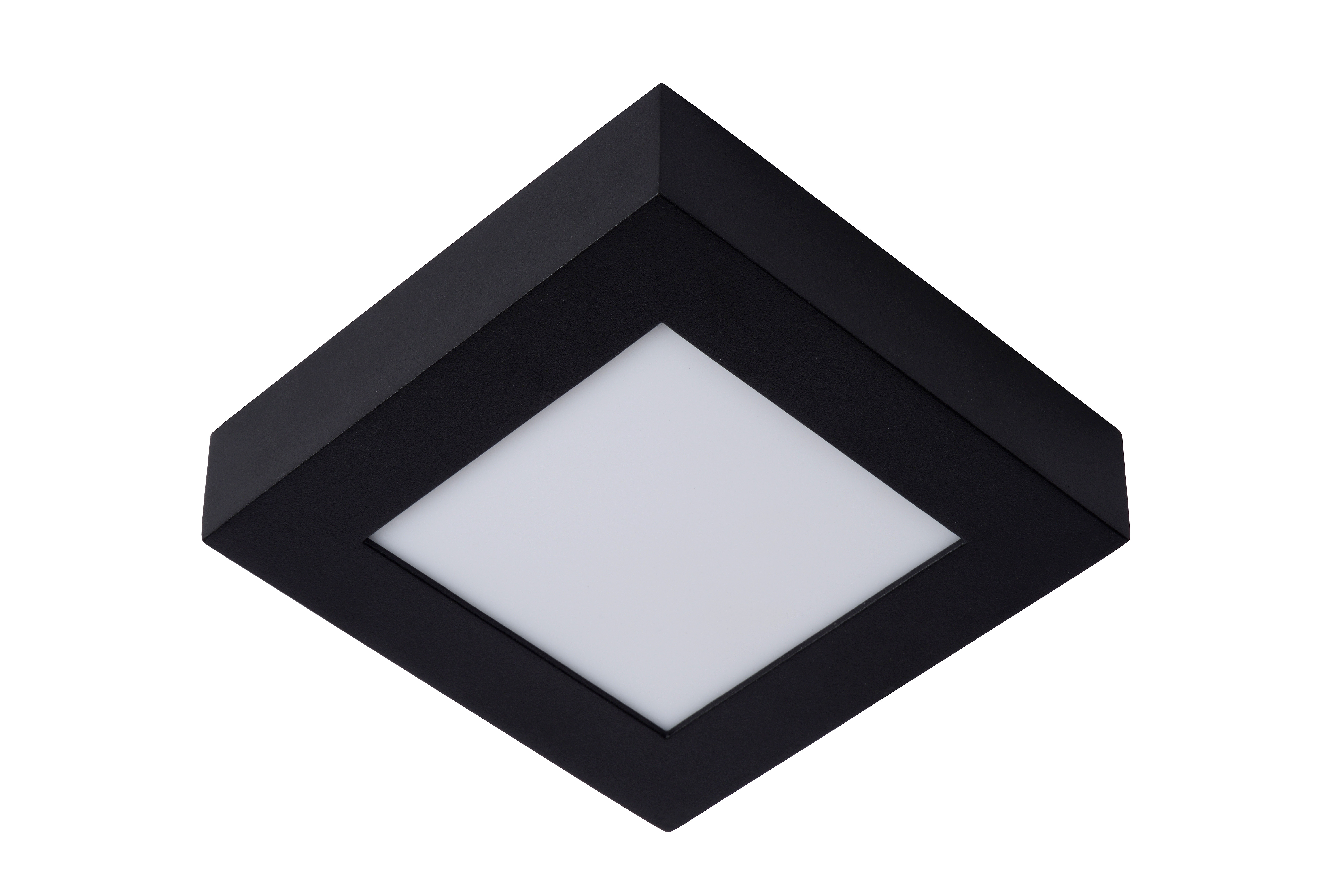 Black square outlet ceiling light